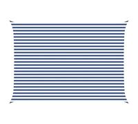 vidaXL Vela da ombra solare Blu e Bianco 5 × 3,5 m, Tenda da esterno, resistente ai raggi UV, copertura rettangolare in poliestere, modernissima per terrazzi