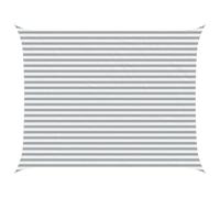 vidaXL Vela da ombra solare Grigio chiaro e bianco 4,5 x 3,5 m, Tenda da esterno, resistente ai raggi UV, copertura rettangolare in poliestere, modernissima per terrazzi