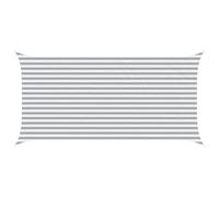 vidaXL Vela da ombra solare Grigio chiaro e bianco 5 x 2,5 m, Tenda da esterno, resistente ai raggi UV, copertura rettangolare in poliestere, modernissima per terrazzi