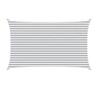 vidaXL Vela da ombra solare Grigio chiaro e bianco 5 x 3 m, Tenda da esterno, resistente ai raggi UV, copertura rettangolare in poliestere, modernissima per terrazzi