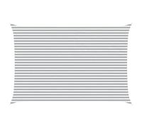 vidaXL Vela da ombra solare Grigio chiaro e bianco 6 x 4 m, Tenda da esterno, resistente ai raggi UV, copertura rettangolare in poliestere, modernissima per terrazzi