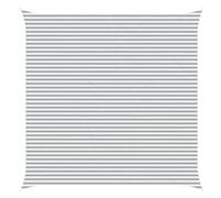 vidaXL Vela da ombra solare Grigio chiaro e bianco 6 x 6 m, Telo da esterno per balcone, ombreggiatura moderna, resistente ai raggi UV per giardino, patio e bordo piscina