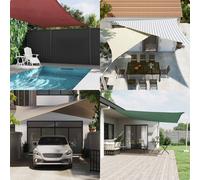 vidaXL Vela da ombra solare Grigio chiaro e bianco 7 x 6 m