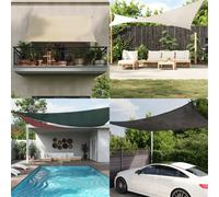 vidaXL Vela Parasole 160 g/m² Antracite 7x7 m in HDPE