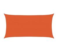 vidaXL Vela Parasole 160 g/m² Arancione 2,5x5 m in HDPE