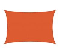 vidaXL Vela Parasole 160 g/m² Arancione 3,5x4,5 m in HDPE