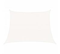 vidaXL Vela parasole 160 g/m² in HDPE Bianca 4/5x3 m