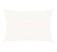 vidaXL Vela parasole 160 g/m² Bianca 5x7 m in HDPE