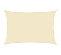 vidaXL Vela Parasole 160 g/m² Crema 2,5x4 m in HDPE
