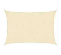 vidaXL Vela Parasole 160 g/m² Crema 2x2,5 m in HDPE