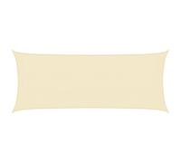 vidaXL Vela Parasole 160 g/m² Crema 2x5 m in HDPE