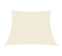 VIDAXL - Vela Parasole 160 g / m Crema 3/4x3 m in HDPE