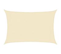vidaXL Vela Parasole 160 g/m² Crema 3x4,5 m in HDPE