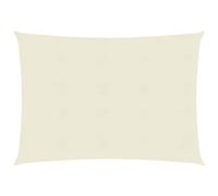 vidaXL Vela Parasole 160 g/m² Crema 3x4 m in HDPE