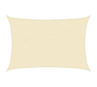 vidaXL Vela Parasole 160 g/m² Crema 3x5 m in HDPE