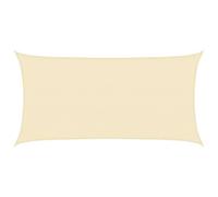 vidaXL Vela Parasole 160 g/m² Crema 3x6 m in HDPE
