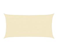 vidaXL Vela Parasole 160 g/m² Crema 4x7 m in HDPE