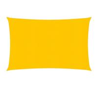 vidaXL Vela Parasole 160 g/m² Gialla 2,5x4 m in HDPE