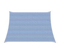 vidaXL Telo Ombra 3 / 4 x 3 m HDPE Rettangolare Blu e Bianco