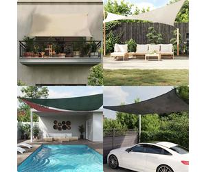 vidaXL Vela Parasole 160 g/m² Marrone 3x4 m in HDPE
