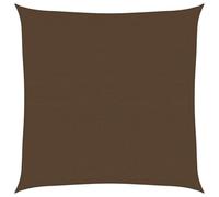 vidaXL Vela Parasole 160 g/m² Marrone 4x4 m in HDPE