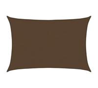 vidaXL Vela Parasole 160 g/m² Marrone 5x6 m in HDPE