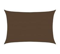 vidaXL Vela Parasole 160 g/m² Marrone 5x7 m in HDPE