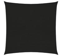 VIDAXL - Vela Parasole 160 g / m Nera 7x7 m in HDPE
