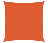 vidaXL Vela Parasole 160 g/m² Quadrata Arancione 4x4 m in HDPE, Vela ombreggiante, Ombra da Patio, tettoia ombreggiante, Vela da Giardino, tettoia