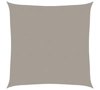 vidaXL Vela Parasole 160 g/m² Quadrata Grigio Chiaro 4x4 m in HDPE, Vela ombreggiante, Ombra da Patio, tettoia ombreggiante, Vela da Giardino, tettoia