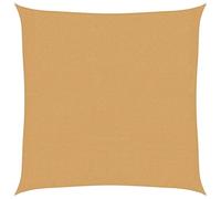 vidaXL Vela Parasole 160 g/m² Quadrata Sabbia 2,5x2,5 m in HDPE