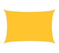 vidaXL Vela Parasole 160 g/m² Rettangolare Giallo 5x6 m in HDPE, Vela ombreggiante, Ombra da Patio, tettoia ombreggiante, Vela da Giardino, tettoia