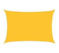 vidaXL Vela Parasole 160 g/m² Rettangolare Giallo 5x7 m in HDPE, Vela ombreggiante, Ombra da Patio, tettoia ombreggiante, Vela da Giardino, tettoia
