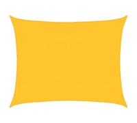 vidaXL Vela Parasole 160 g/m² Rettangolare Giallo 6x7 m in HDPE, Vela ombreggiante, Ombra da Patio, tettoia ombreggiante, Vela da Giardino, tettoia
