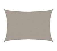 vidaXL Vela Parasole 160 g/m² Rettangolare Grigio Chiaro 2,5x3,5m HDPE, Vela ombreggiante, Ombra da Patio, tettoia ombreggiante, Vela da Giardino