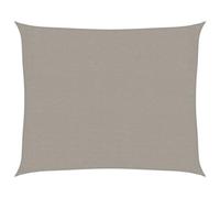 vidaXL Vela Parasole 160 g/m² Rettangolare Grigio Chiaro 2,5x3 m HDPE, vela ombreggiante, ombra da patio, tettoia ombreggiante, vela da giardino