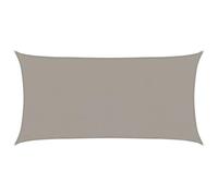 vidaXL Vela Parasole 160 g/m² Rettangolare Grigio Chiaro 2,5x5 m HDPE, Vela ombreggiante, Ombra da Patio, tettoia ombreggiante, Vela da Giardino