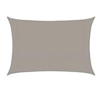 vidaXL Vela Parasole 160 g/m² Rettangolare Grigio Chiaro 3x5 m in HDPE, Vela ombreggiante, Ombra da Patio, tettoia ombreggiante, Vela da Giardino