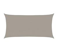 vidaXL Vela Parasole 160 g/m² Rettangolare Grigio Chiaro 3x6 m in HDPE, vela ombreggiante, ombra da patio, tettoia ombreggiante, vela da giardino