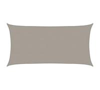 vidaXL Vela Parasole 160 g/m² Rettangolare Grigio Chiaro 4x7 m in HDPE, Vela ombreggiante, Ombra da Patio, tettoia ombreggiante, Vela da Giardino