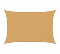 vidaXL Vela Parasole 160 g/m² Rettangolare Sabbia 3x4 m in HDPE, Vela ombreggiante, Ombra da Patio, tettoia ombreggiante, Vela da Giardino, tettoia