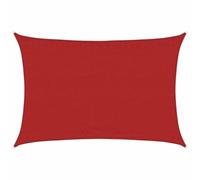 vidaXL Vela Parasole 160 g/m² Rossa 3,5x4,5 m in HDPE