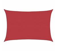 vidaXL Vela Parasole 160 g/m² Rossa 3,5x5 m in HDPE