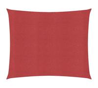 vidaXL Vela Parasole 160 g/m² Rossa 4,5x4,5 m in HDPE