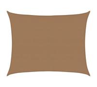 vidaXL Vela Parasole 160 g/m² Tortora 6x8 m in HDPE