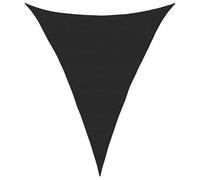 vidaXL Vela Parasole 160 g/m² Triangolare Nero 5x7x7 m in HDPE, Vela ombreggiante, Ombra da Patio, tettoia ombreggiante, Vela da Giardino, tettoia