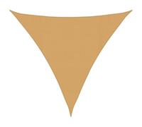 Vela Parasole 160 g/m² Triangolare Sabbia 4,5x4,5x4,5 m in HDPE