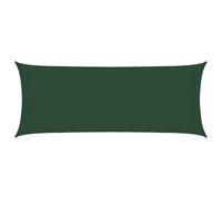 vidaXL Vela Parasole 160 g/m² Verde Scuro 2x5 m in HDPE