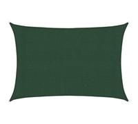 vidaXL Vela Parasole 160 g/m² Verde Scuro 3x4,5 m in HDPE