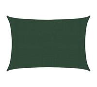 vidaXL Vela Parasole 160 g/m² Verde Scuro 3x4,5 m in HDPE